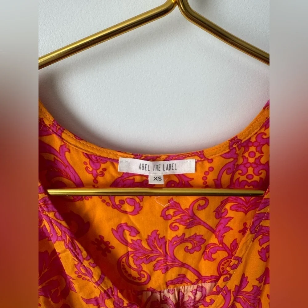 ANTHROPOLOGIE ABEL THE LABEL
Floral Dress Womens Maya Hi Low Size XS Pink Orange - Picture 3 of 6